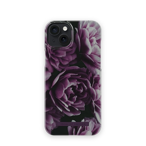 Printed Case iPhone 15 Plus Deep Purple Bloom
