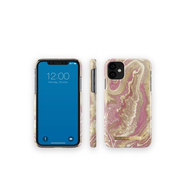 Printed Case iPhone 11/XR Golden Blush Marble