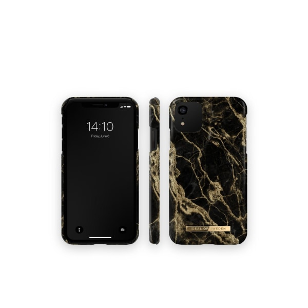 Printed Case iPhone 11/XR Golden Smoke Marble