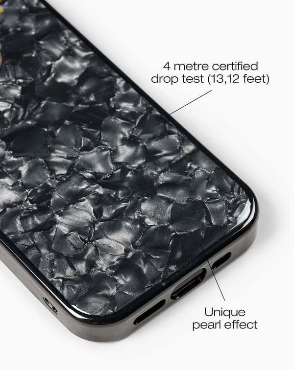 Pearlised Case iPhone 14 Pro Black Black