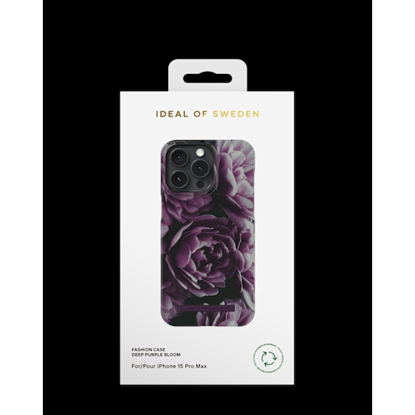 Printed Case iPhone 15 Pro Max Deep Purple Bloom Dark purple