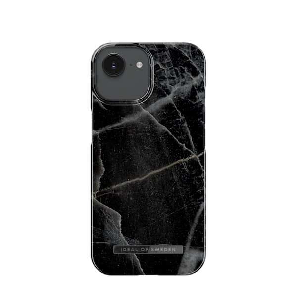 Printed Case MagSafe iPhone 13 / 14 / 16e Black Thunder Marble