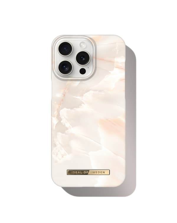 Printed Case iPhone 15 Pro Max Rose Pearl Marble