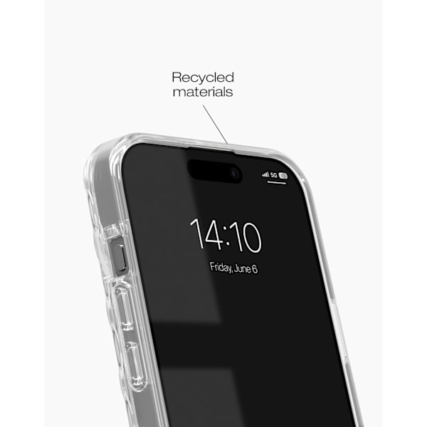 Frame Case MagSafe iPhone 13 / 14 / 15 / 16e Clear Transparent