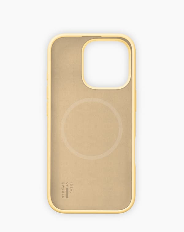 Silicone Case MagSafe iPhone 16 Pro Soft Lemon Yellow