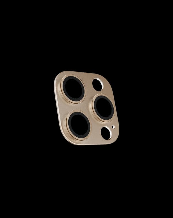 Camera Lens Protector 3D iPhone 14 Pro / 14 Pro Max / 16 Pro / 16 Pro Max Aluminium Gold Guld