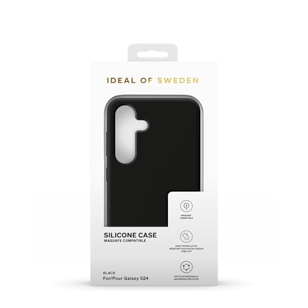 Silicone Case MagSafe Galaxy S24 / S25 Black Svart