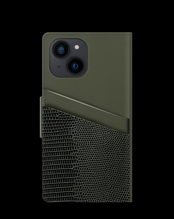 Unity Wallet iPhone 13 Mini Metal Woods Green