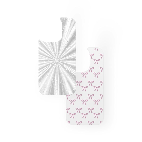 Print Pack iPhone 12 Pro Max / 13 Pro Max / 14 Pro Max / 15 Pro Max / 16 Pro Max Bow Fever Silver