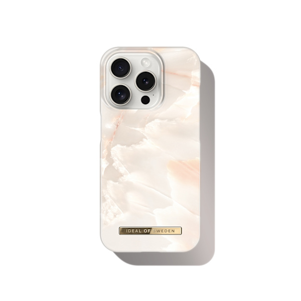 Printed Case iPhone 15 Pro Rose Pearl Marble