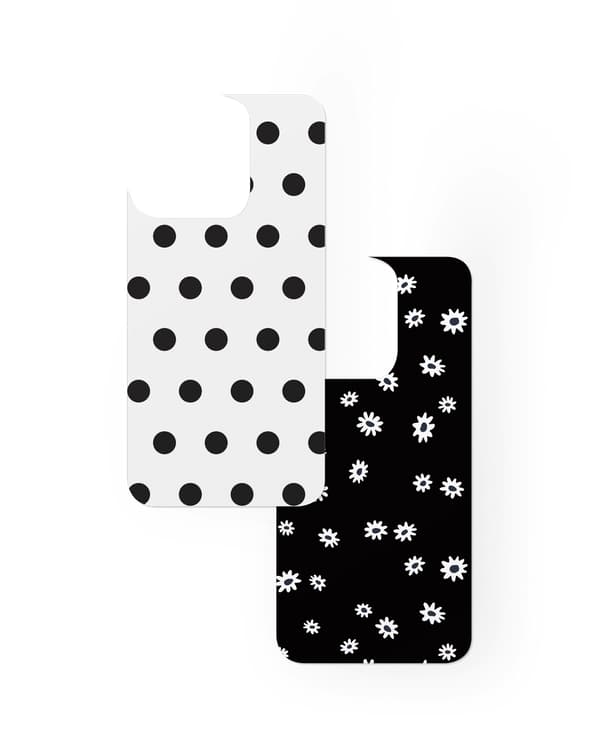 Print Pack iPhone 12 Pro Max / 13 Pro Max / 14 Pro Max / 15 Pro Max / 16 Pro Max Ecru Noir Black