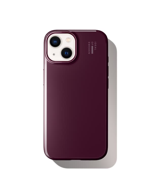 Slim Case MagSafe iPhone 13 / 14 / 15 / 16e / 17e Glossy Cherry Röd