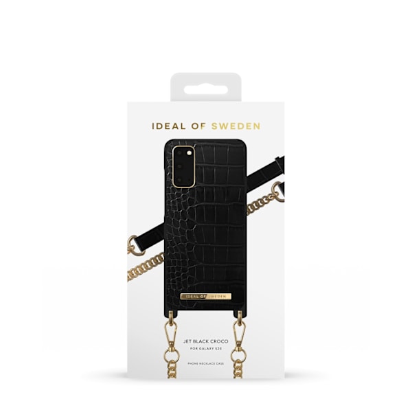 Necklace Case Galaxy S20 Jet Black Croco