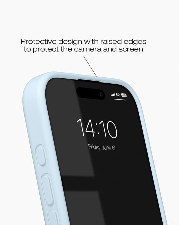 Silicone Case MagSafe iPhone 16 Pro Light Blue Blue