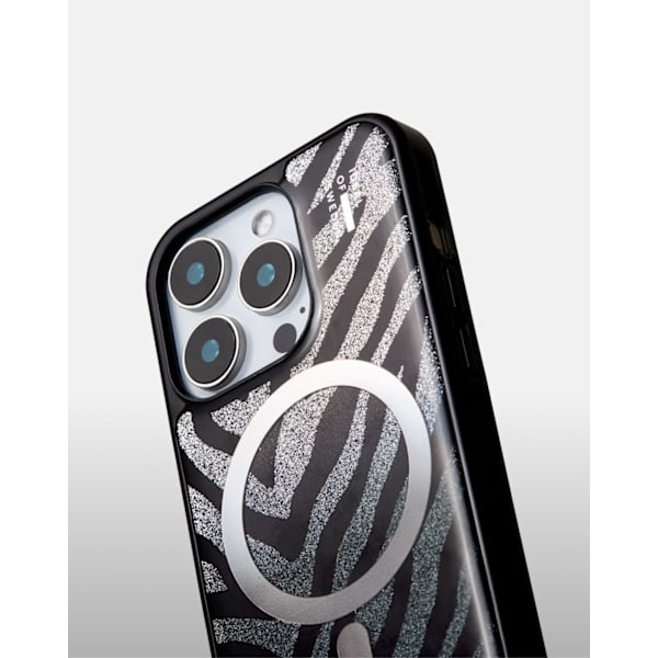 Clear Case MagSafe iPhone 17 Pro Zebra Mystique Black