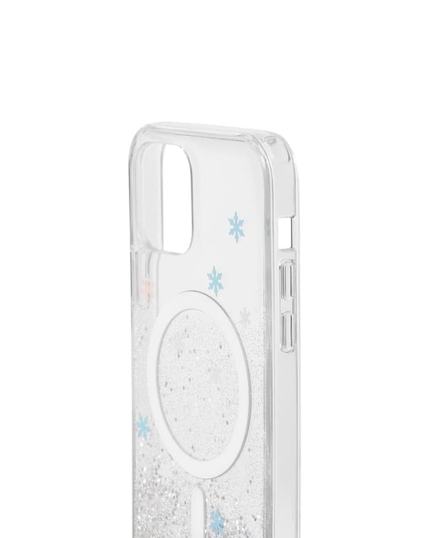 Clear Case MagSafe iPhone 12 / 12 Pro Snowflake Silver