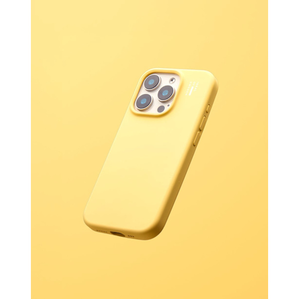 Silicone Case MagSafe iPhone 17 Pro Max Soft Lemon Gul