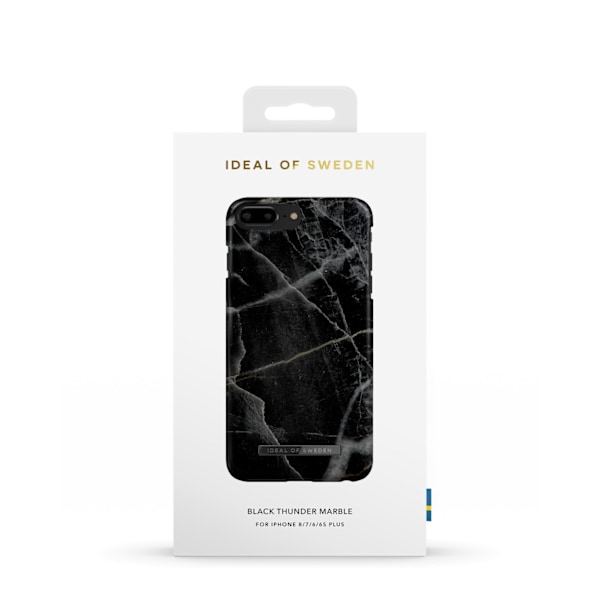 Printed Case iPhone 8 / 7 / 6 / 6S Plus Black Thunder Marble