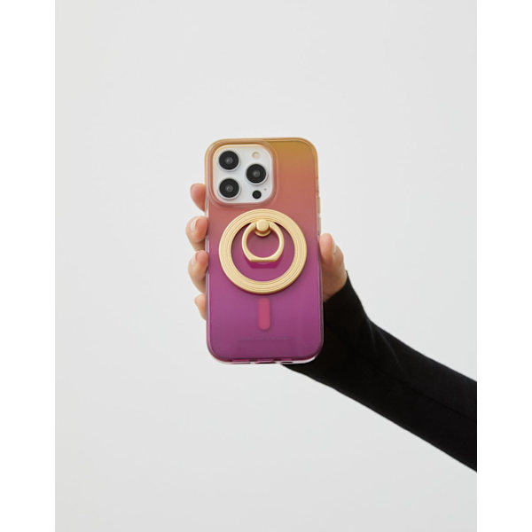Clear Case MagSafe iPhone 15 Pro Vibrant Ombre Multicolor