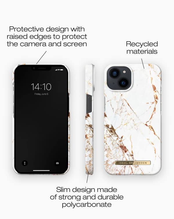 Printed Case iPhone 13 Carrara Gold Gold