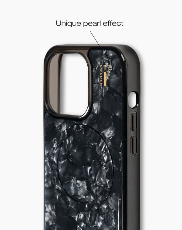 Pearlised Case MagSafe iPhone 15 Pro Black Svart