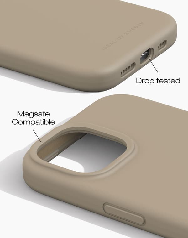Silicone Case MagSafe iPhone 13 / 14 / 15 / 16e / 17e Perfect Beige