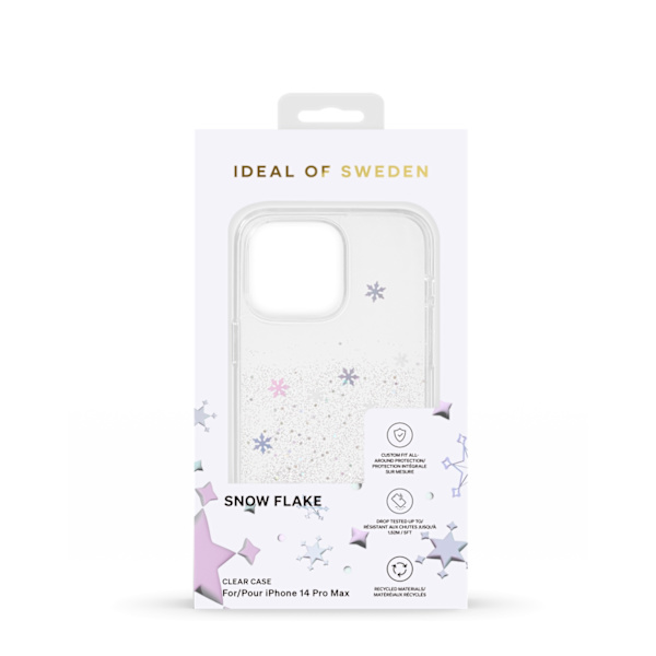 Clear Case iPhone 14 Pro Max Snowflake Silver
