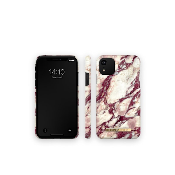 Printed Case iPhone 11 / XR Calacatta Ruby Marble Red