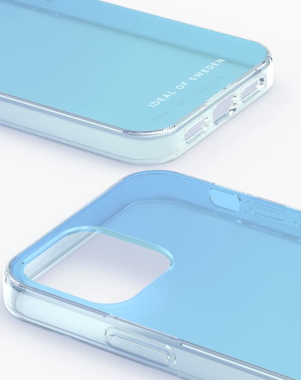 Clear Case iPhone 12 / 12 Pro Light Blue Transparent