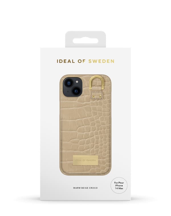 Atelier Case iPhone 14 Plus Warm Beige Croco Beige