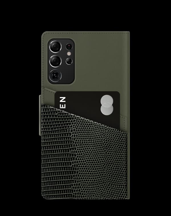 Unity Wallet Galaxy S21 Ultra Metal Woods Green