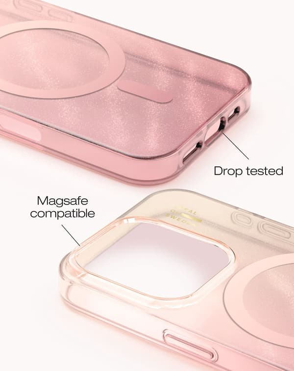 Clear Case MagSafe iPhone 16 Pro Rose Blush Rosa