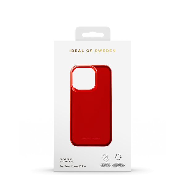 Clear Case iPhone 15 Pro Radiant Red Red