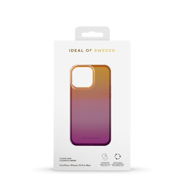 Clear Case iPhone 15 Pro Max Vibrant Ombre multifärg