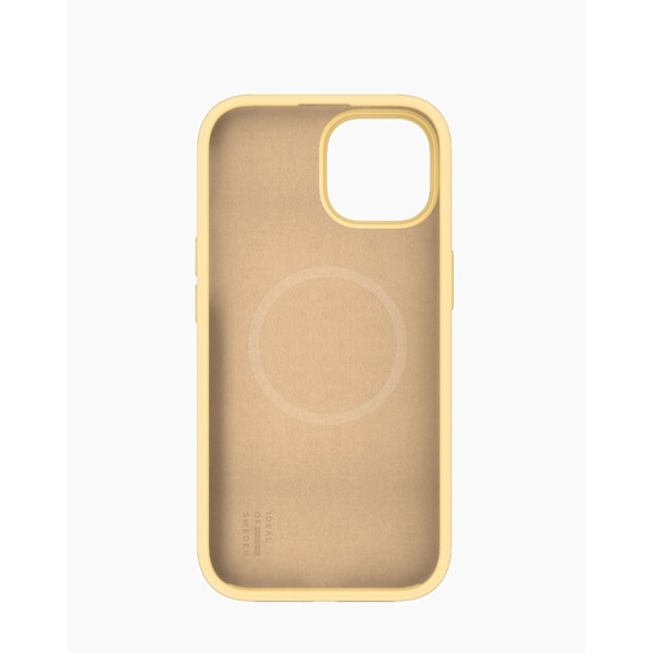 Silicone Case MagSafe iPhone 13 / 14 / 15 / 16e Soft Lemon Yellow