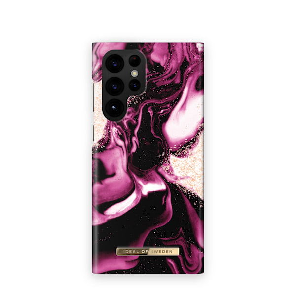 Printed Case Galaxy S22U Golden Ruby Marble