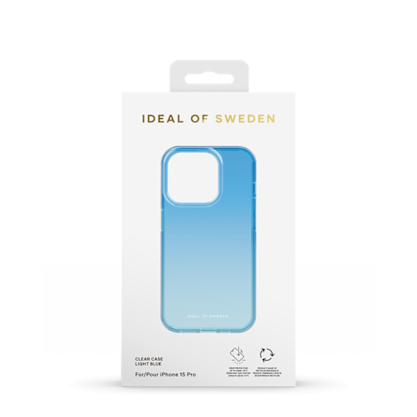 Clear Case iPhone 15 Pro Light Blue Blå