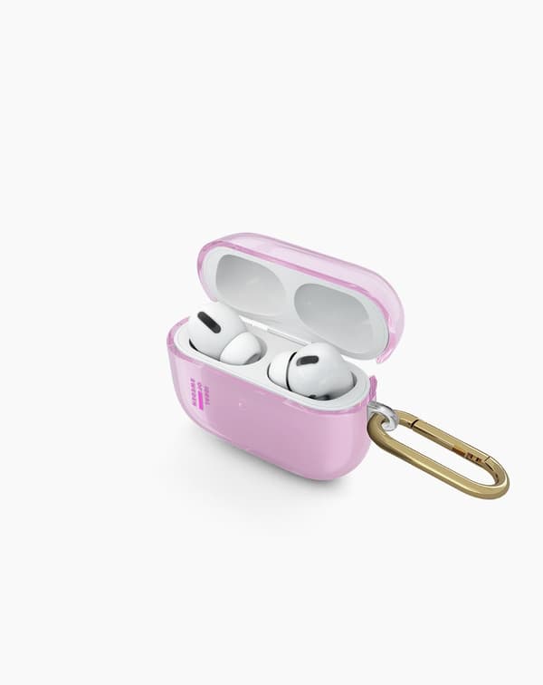Clear AirPods Case Pro 3 Light Pink Rosa