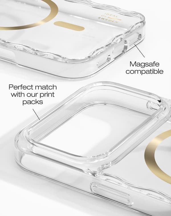 Wavy Case MagSafe iPhone 17 Pro Clear Transparent