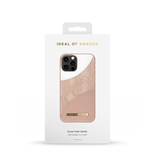 Atelier Case iPhone 12/12P Blush Pink Snake