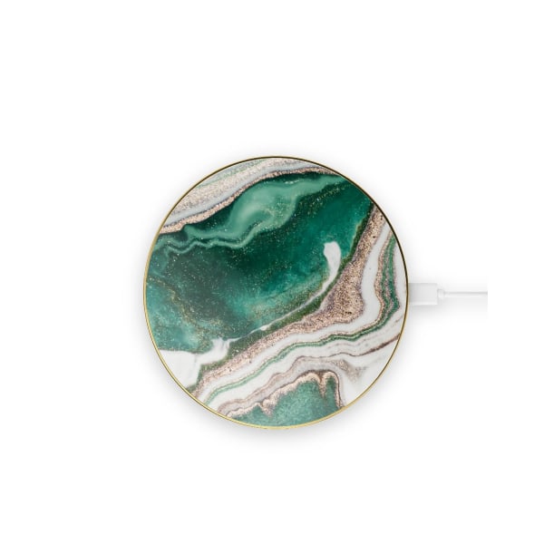 Fashion Wireless Charger Golden Jade Marble