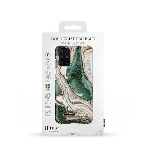 Printed Case Galaxy S20 Plus Golden Jade Marble