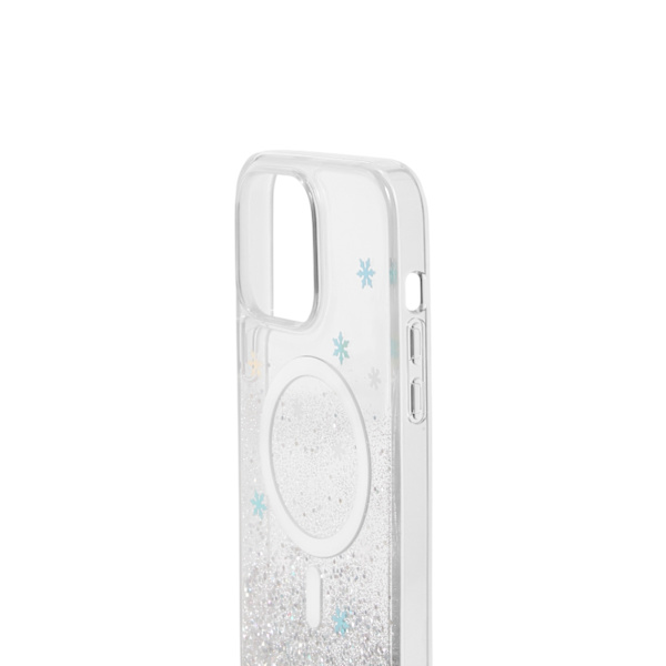 Clear Case MagSafe iPhone 14 Pro Max Snowflake Silver
