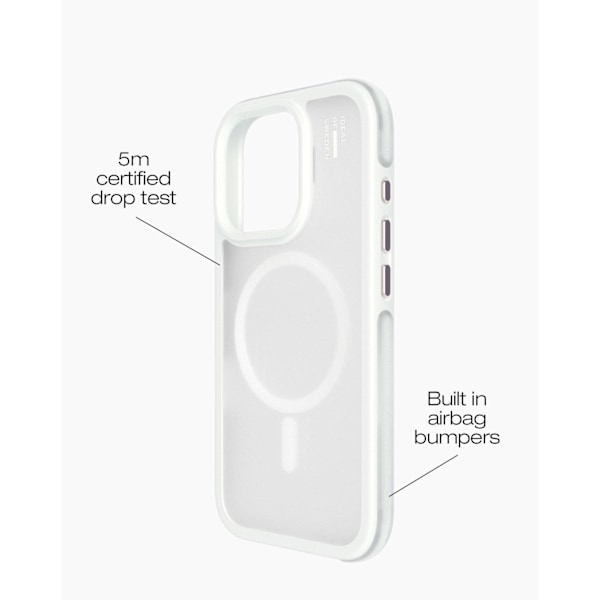 Ideal Bumper Case MagSafe iPhone 16 Pro Cloudy White