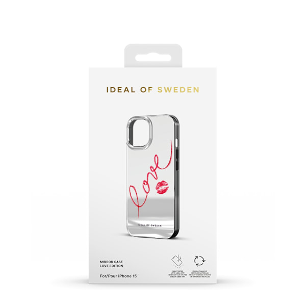 Mirror Case iPhone 13 / 14 / 15 / 16e Mirror Love Edition Red