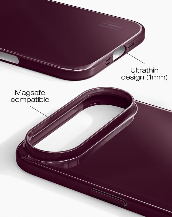 Slim Case MagSafe iPhone Air Glossy Cherry Röd