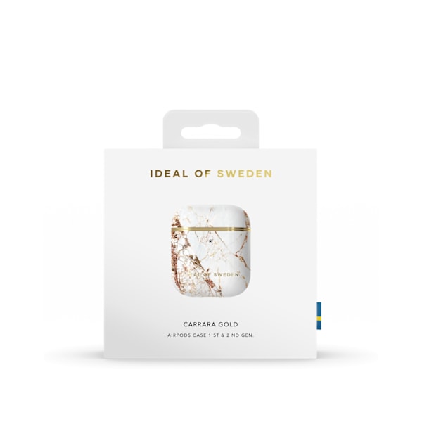 Printed AirPods Case Carrara Gold