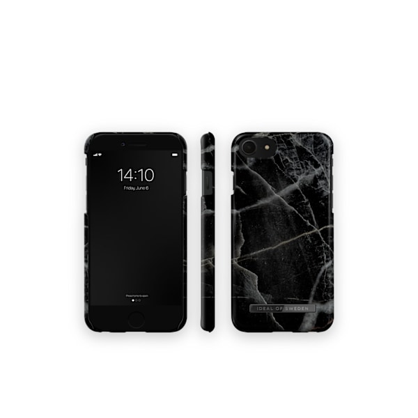 Printed Case iPhone 8 / 7 / 6 / 6S / SE Black Thunder Marble