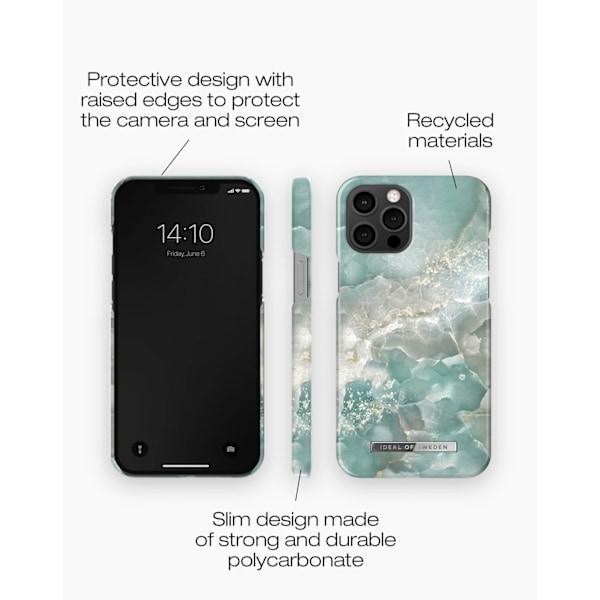 Printed Case iPhone 12 Pro Max Azura Marble Blue