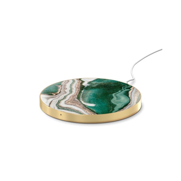 Fashion Wireless Charger Golden Jade Marble